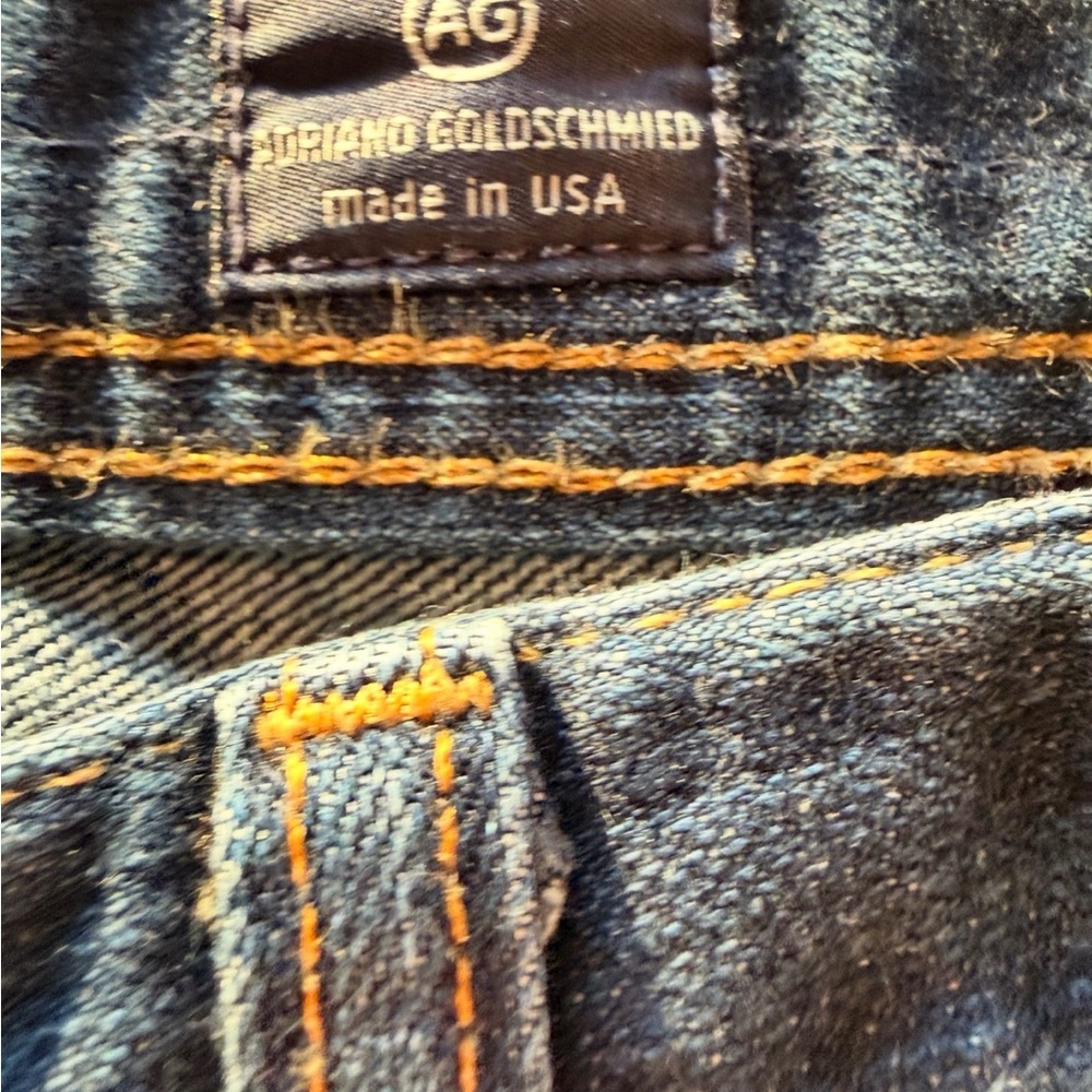 Ag Adriano Goldschmied Men’s Blue “slouchy 
Slim” Straight Jeans 34x32 - Picture 5 of 12